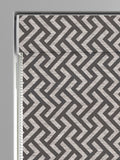Grey Amble geometric made-to-measure Roman blind, UK version
