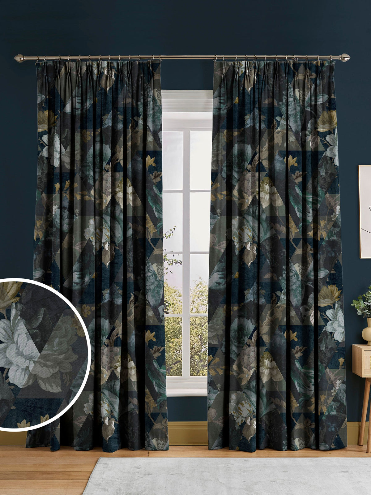 Graham & Brown Timepiece curtains Midnight Purple made to measure, UK version