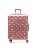 Flight Knight Butterfly Black Printed Lightweight Hardcase Check-In Suitcase Medium