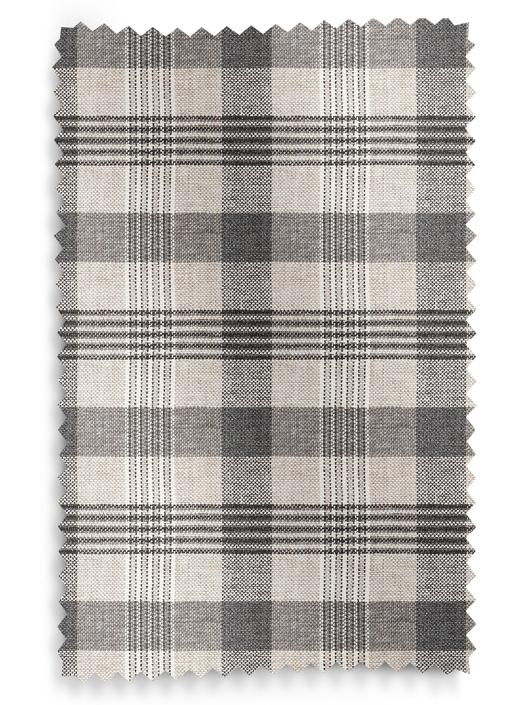 Cleveland check black made to measure curtains, UK version