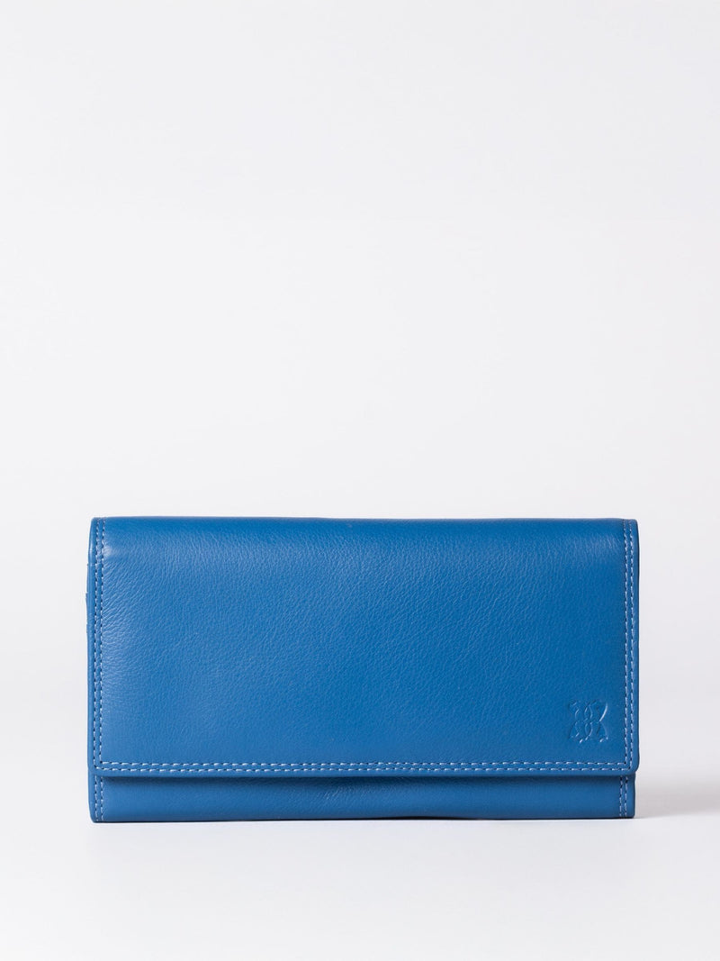 Lakeland Leather Black Large Flapover Purse
