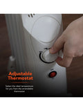 Warmlite oil filled radiator 650W thermostat, UK version