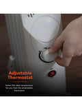 Warmlite oil filled radiator 650W thermostat, UK version