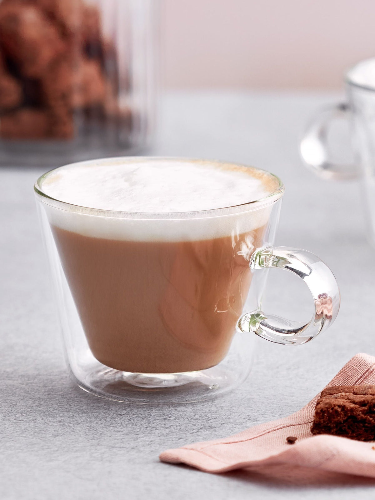 Judge Clear Duo Flare Cappuccino glass set 250ml, imported from the UK