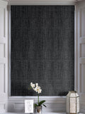 Black glittery roman blind made to measure - British product