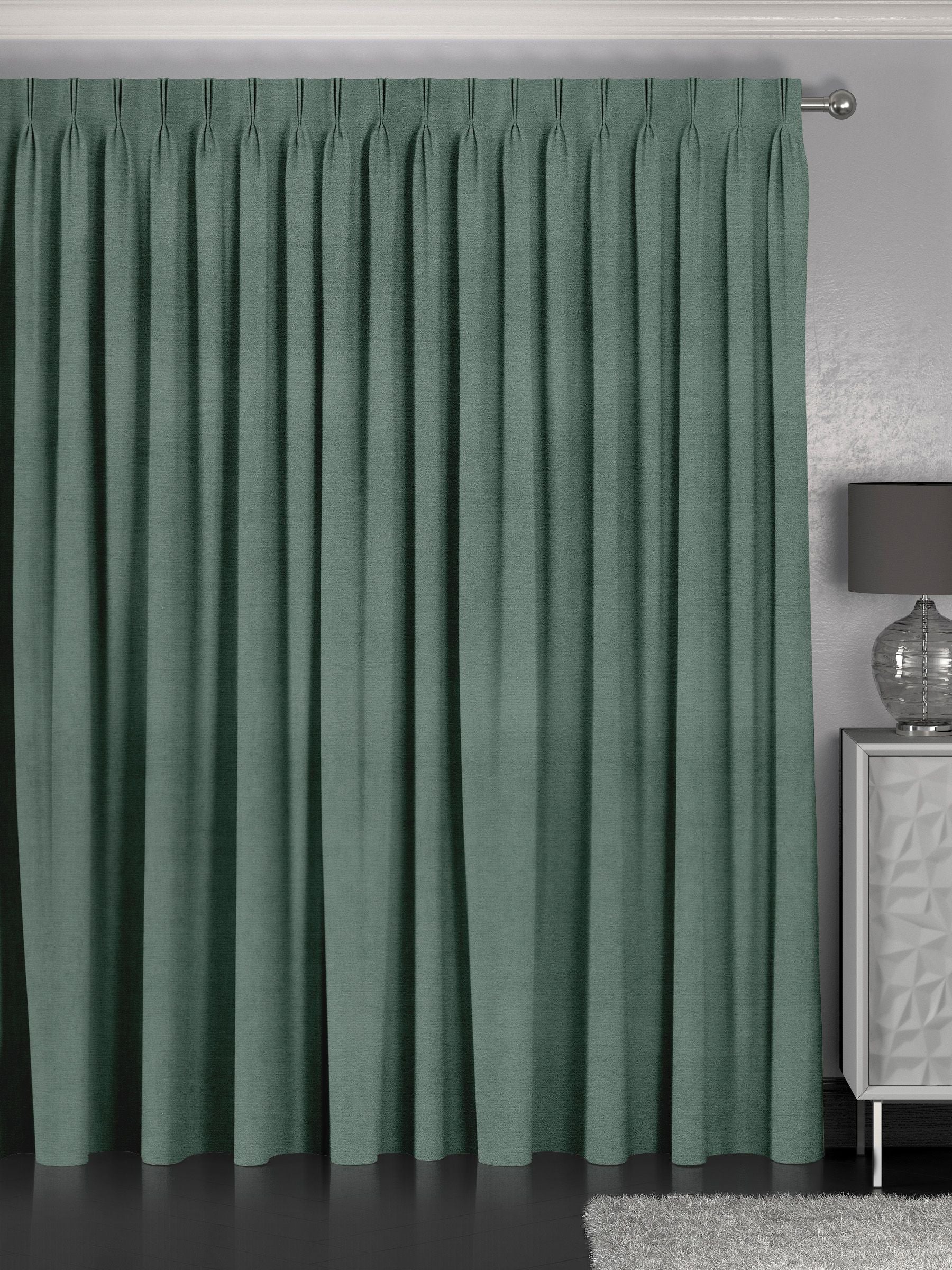 Abbott Ocean Green made to measure curtains - British product