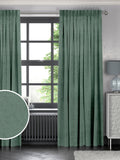 Abbott Ocean Green made to measure curtains - British product