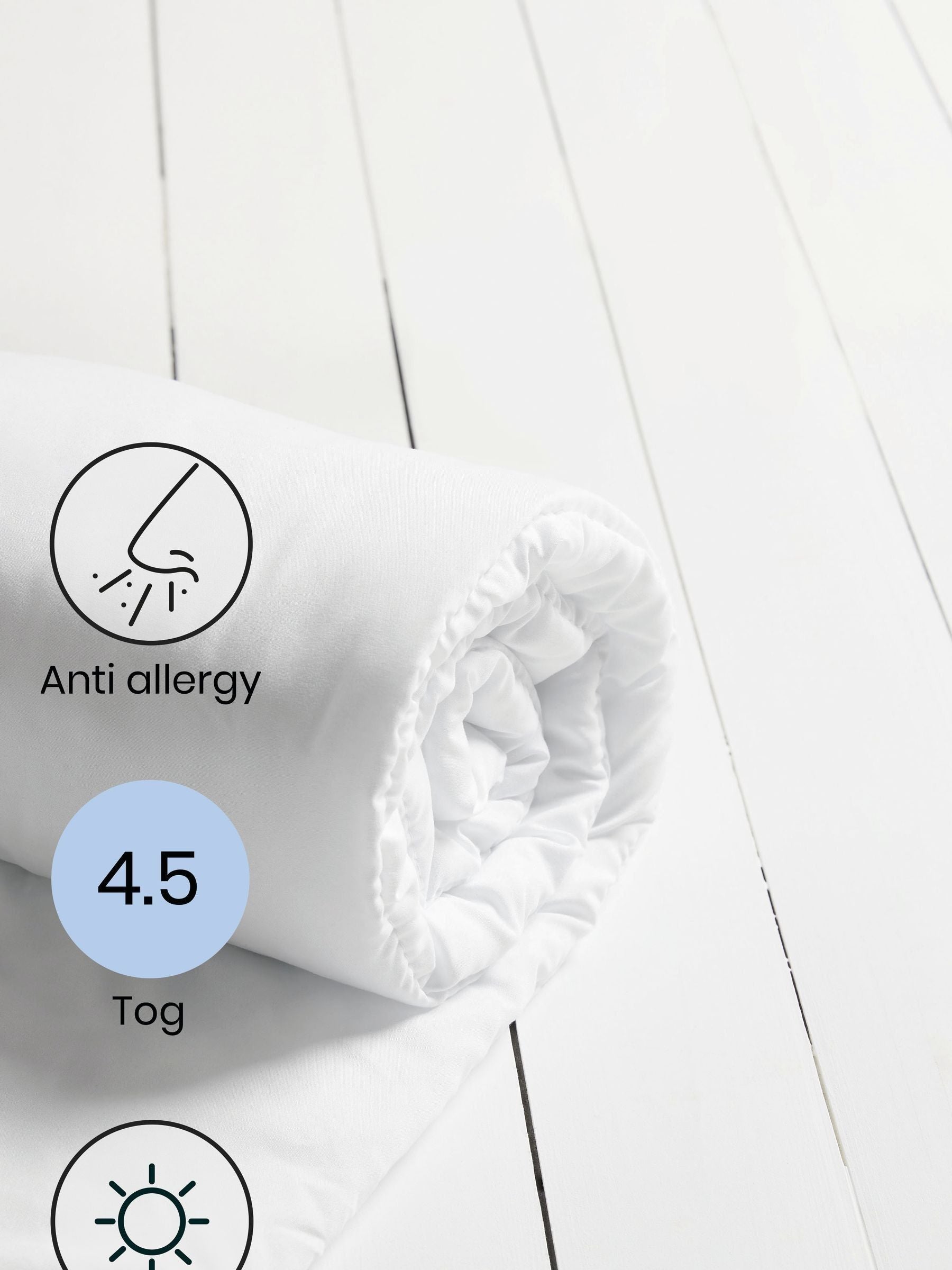 Simply Soft Anti-Allergie-Bettdecke 4.5 Tog (britische Marke)
