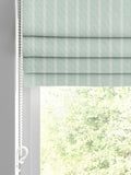Laura Ashley green stripe roman blinds made to measure, UK version
