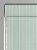 Laura Ashley green stripe roman blinds made to measure, UK version