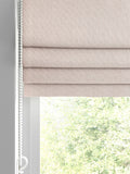 Pink glittery made to measure roman blind, imported from the UK