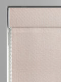 Pink glittery made to measure roman blind, imported from the UK