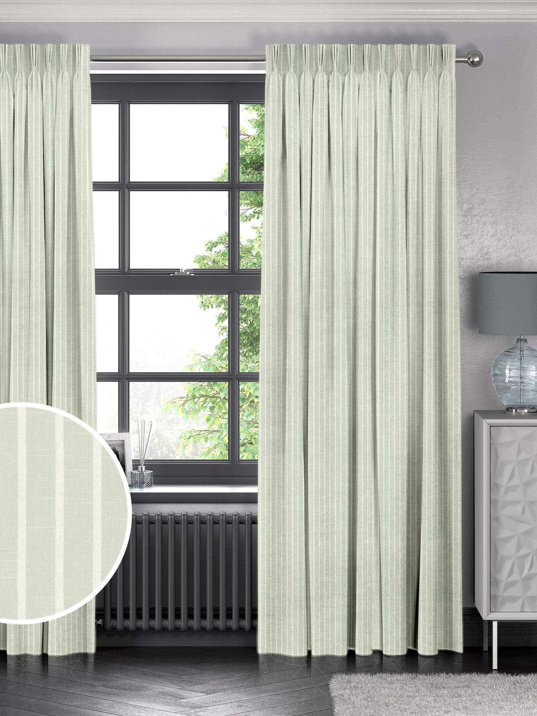 Franklin Mint mint green made to measure curtains (British brand)