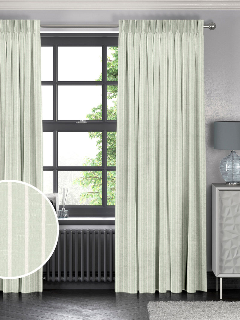 Franklin Mint mint green made to measure curtains (British brand)