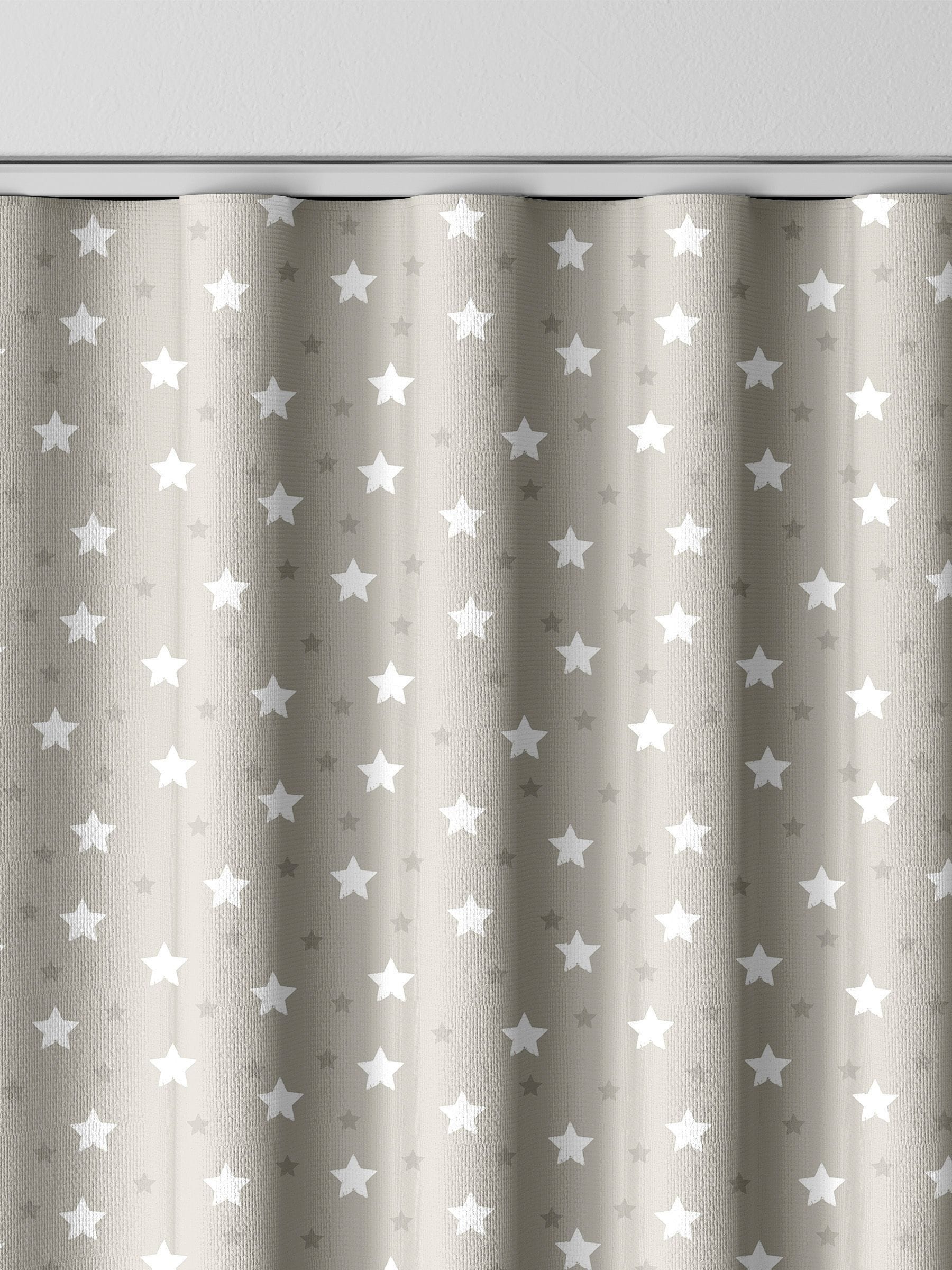 Ditsy Stars curtains natural 100% cotton made to measure, imported from the UK