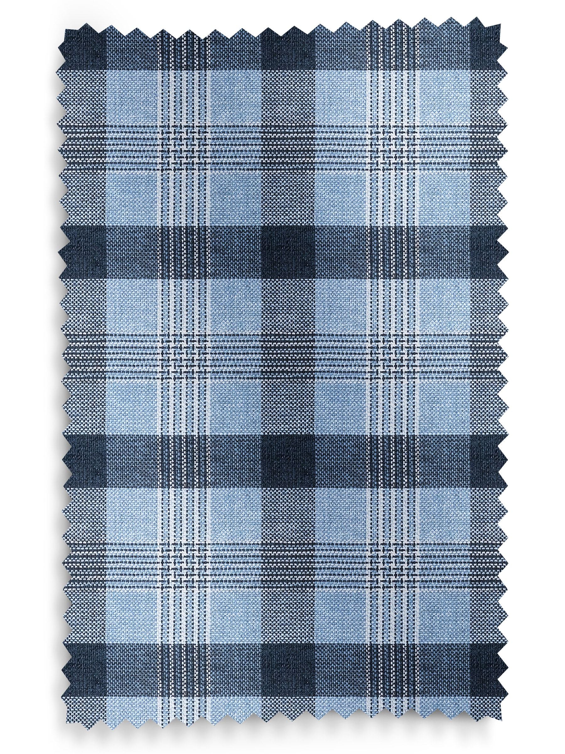 Cleveland blue checked roman blinds (British brand)