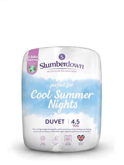 Next Slumberdown Cool Summer Nights 4.5 Tog Lightweight Duvet- Buy online at McGrocer