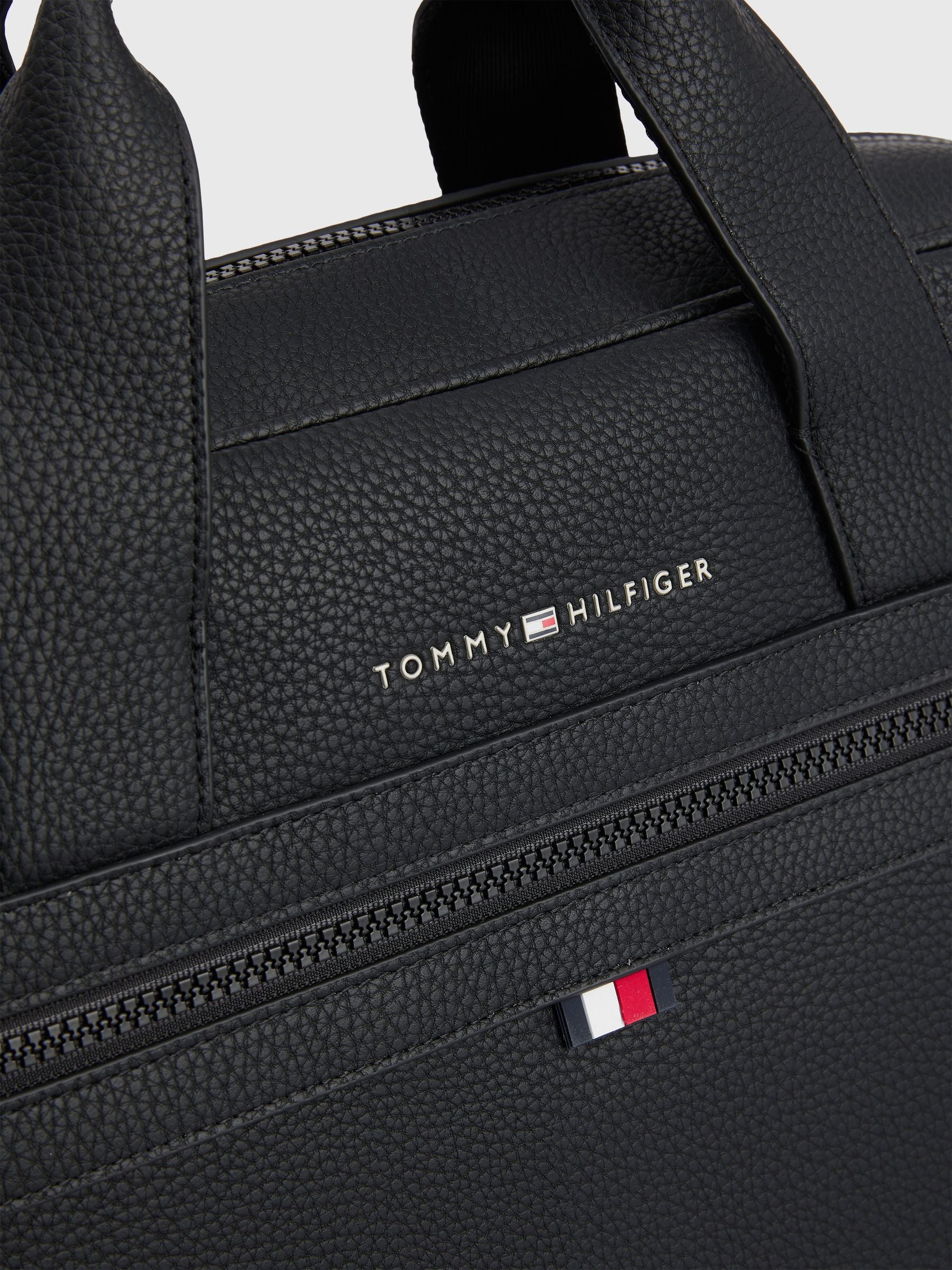 Tommy Hilfiger black essential computer bag, imported from the UK