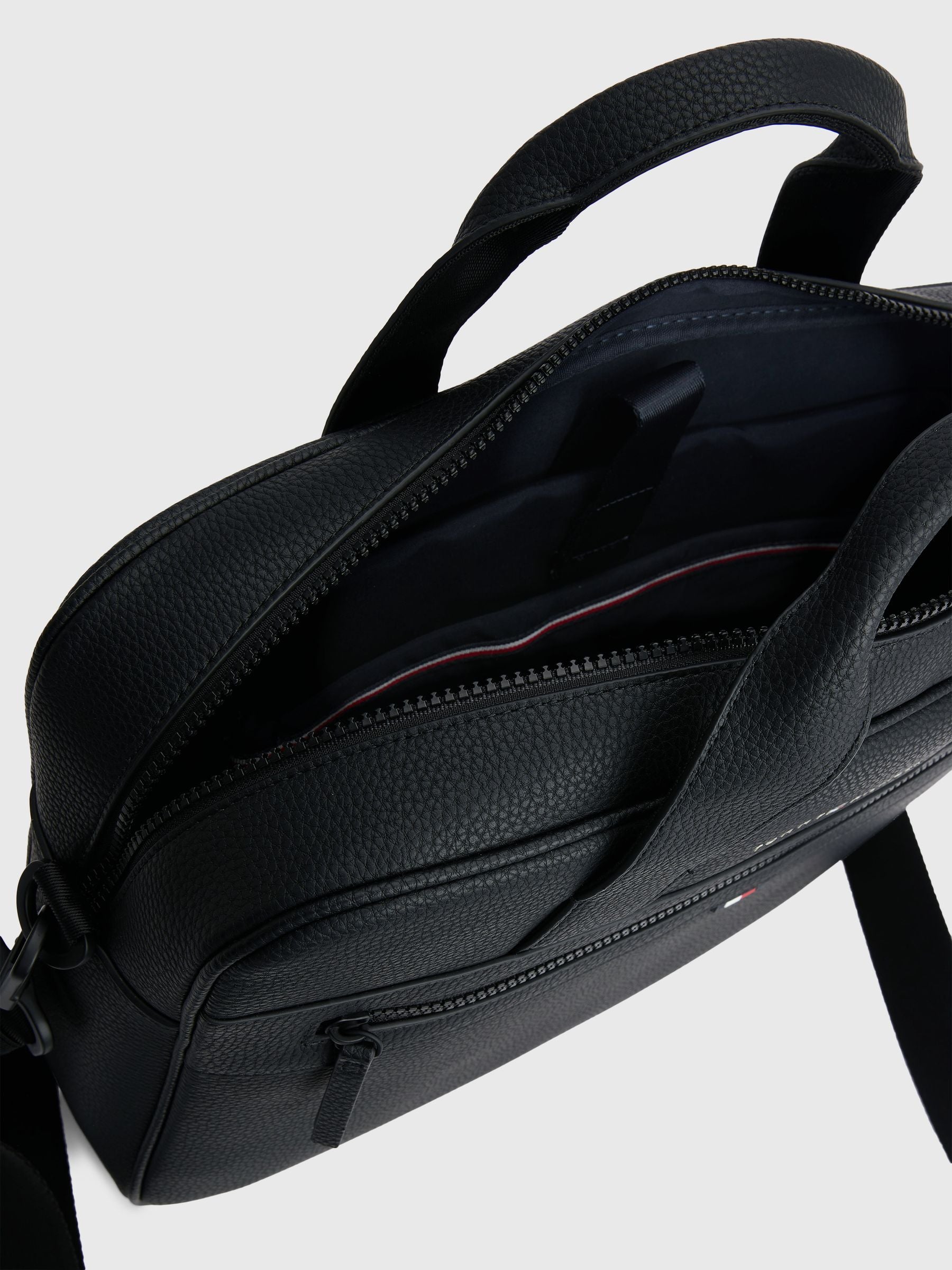 Tommy Hilfiger black essential computer bag, imported from the UK