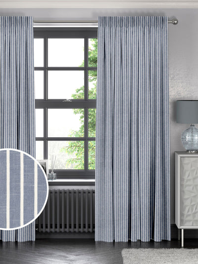Next Franklin Navy Blue Made to Measure Curtains- Buy online at McGrocer