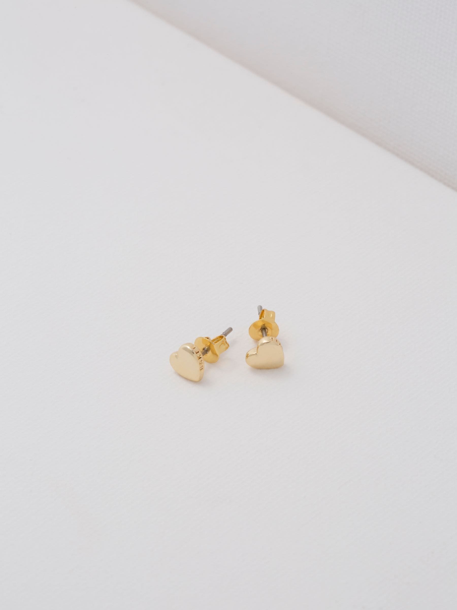 Ted Baker heart stud earrings (British brand)