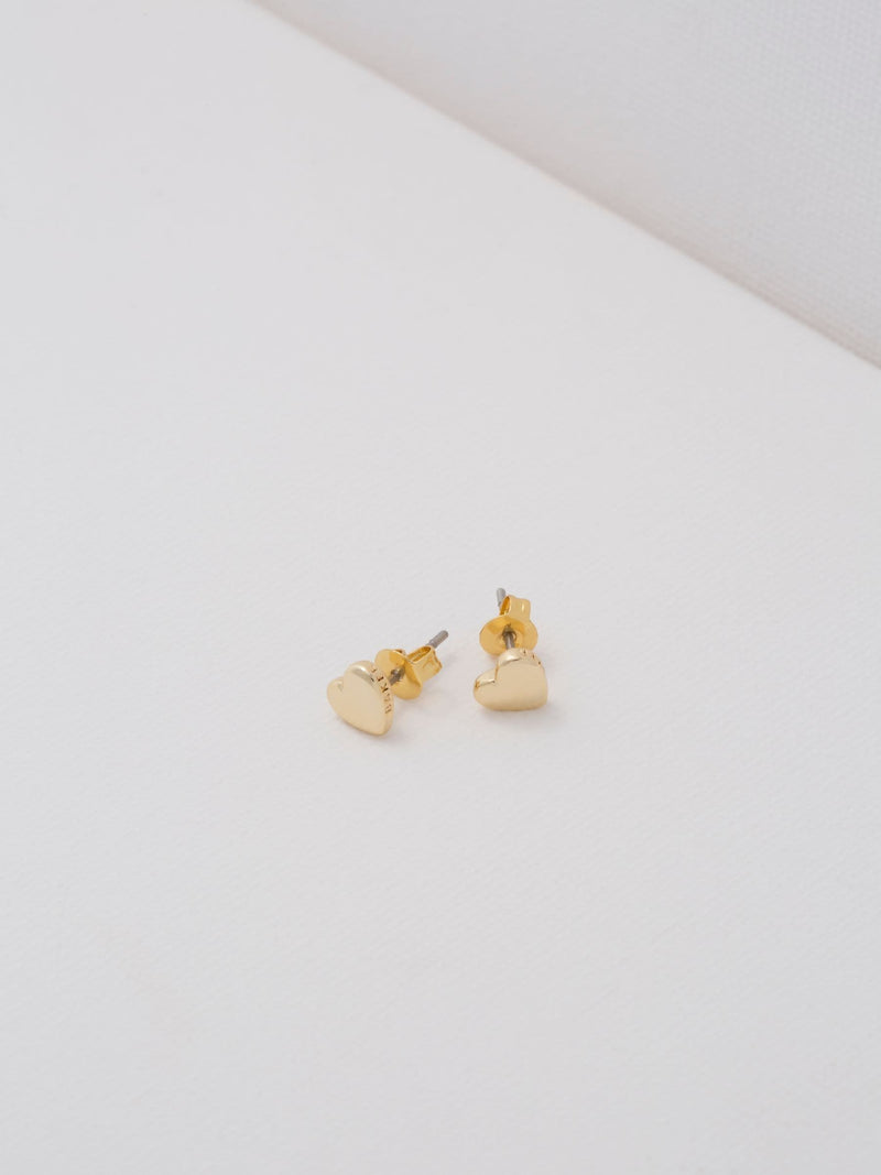 Ted Baker heart stud earrings (British brand)