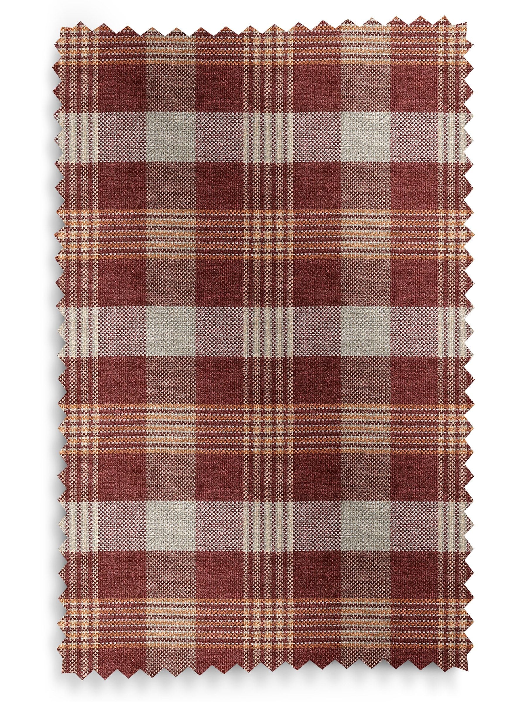Cleveland red check roman blind - British product