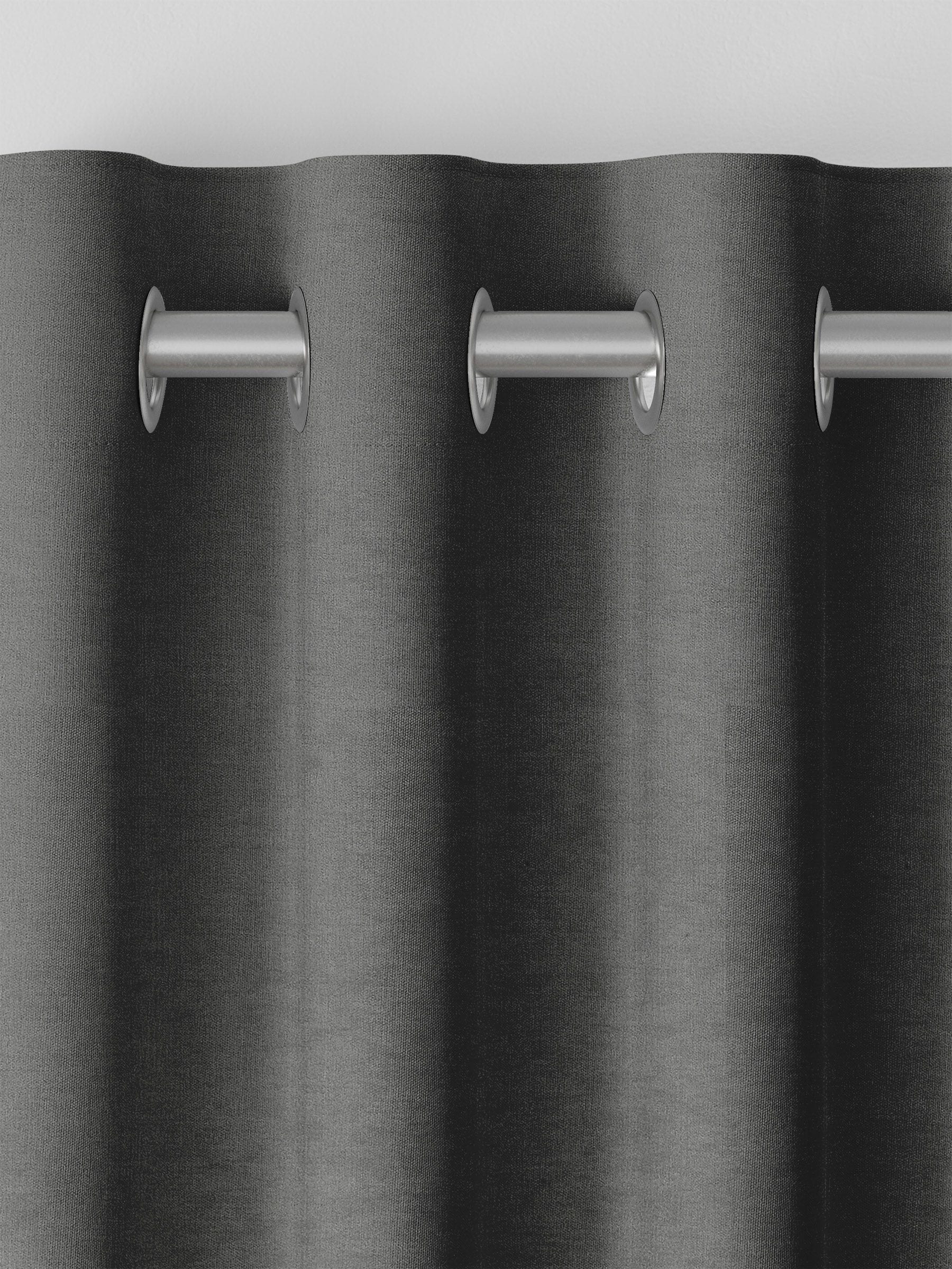 Abbott Slate Grey made to measure curtains, imported from the UK