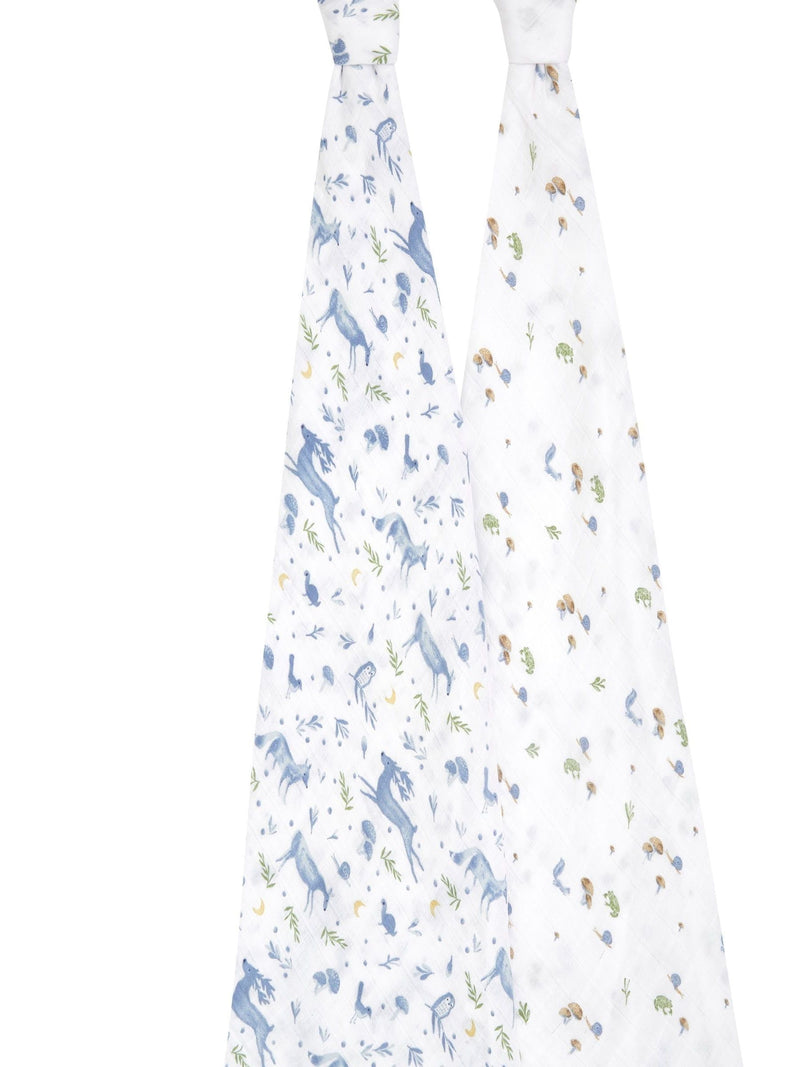 aden + anais blue muslin blankets 2-pack - British product