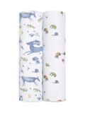 aden + anais blue muslin blankets 2-pack - British product