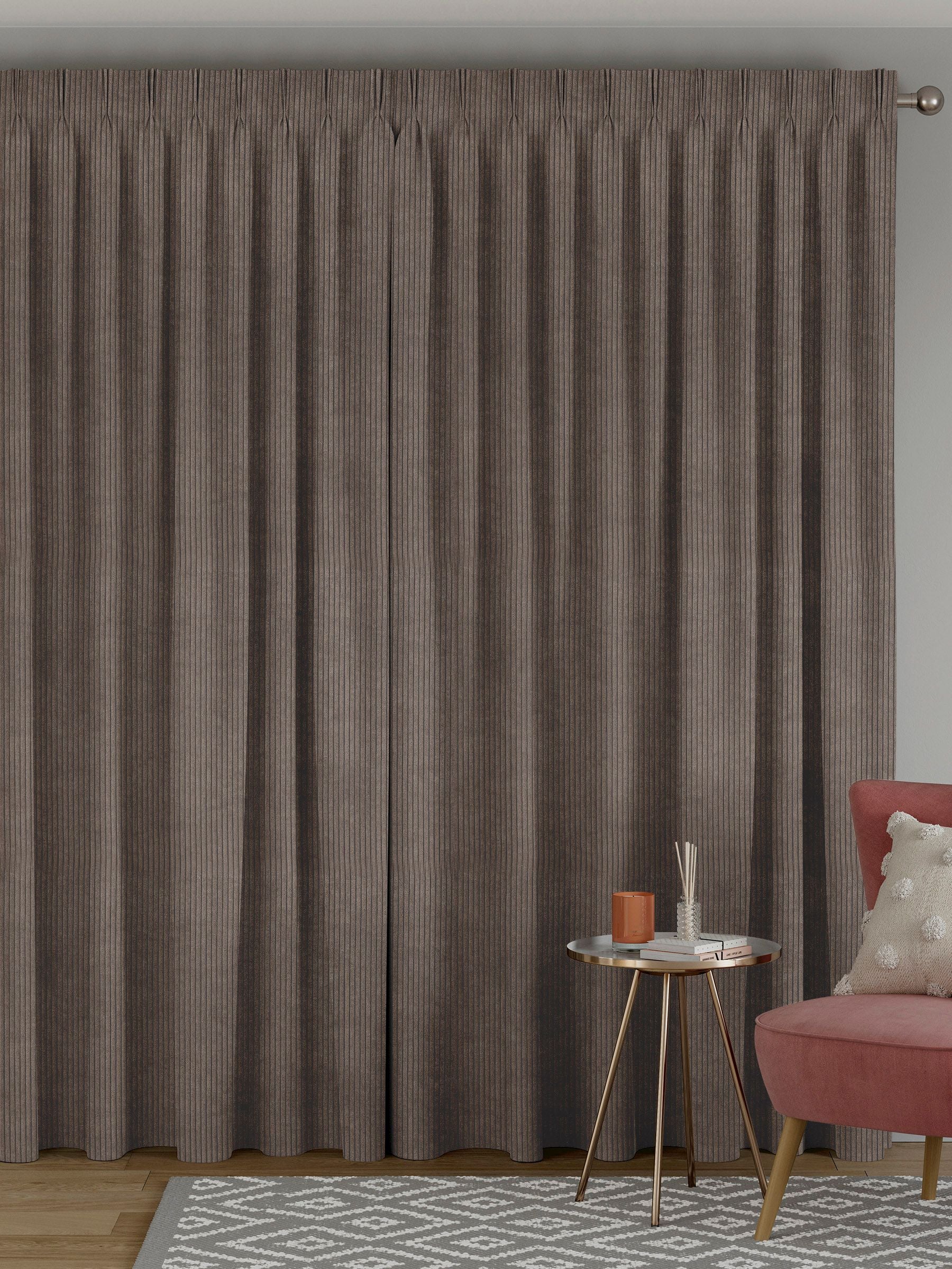 Bark Brown Jangga made to measure curtains - British product
