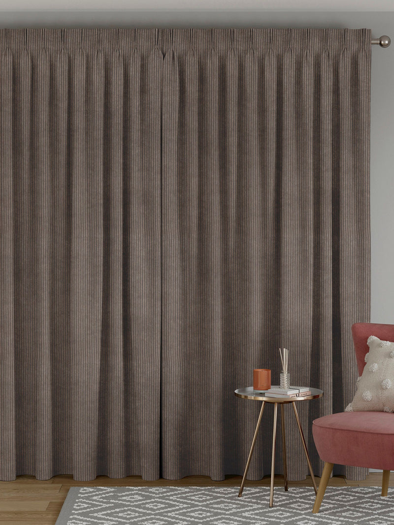 Bark Brown Jangga made to measure curtains - British product