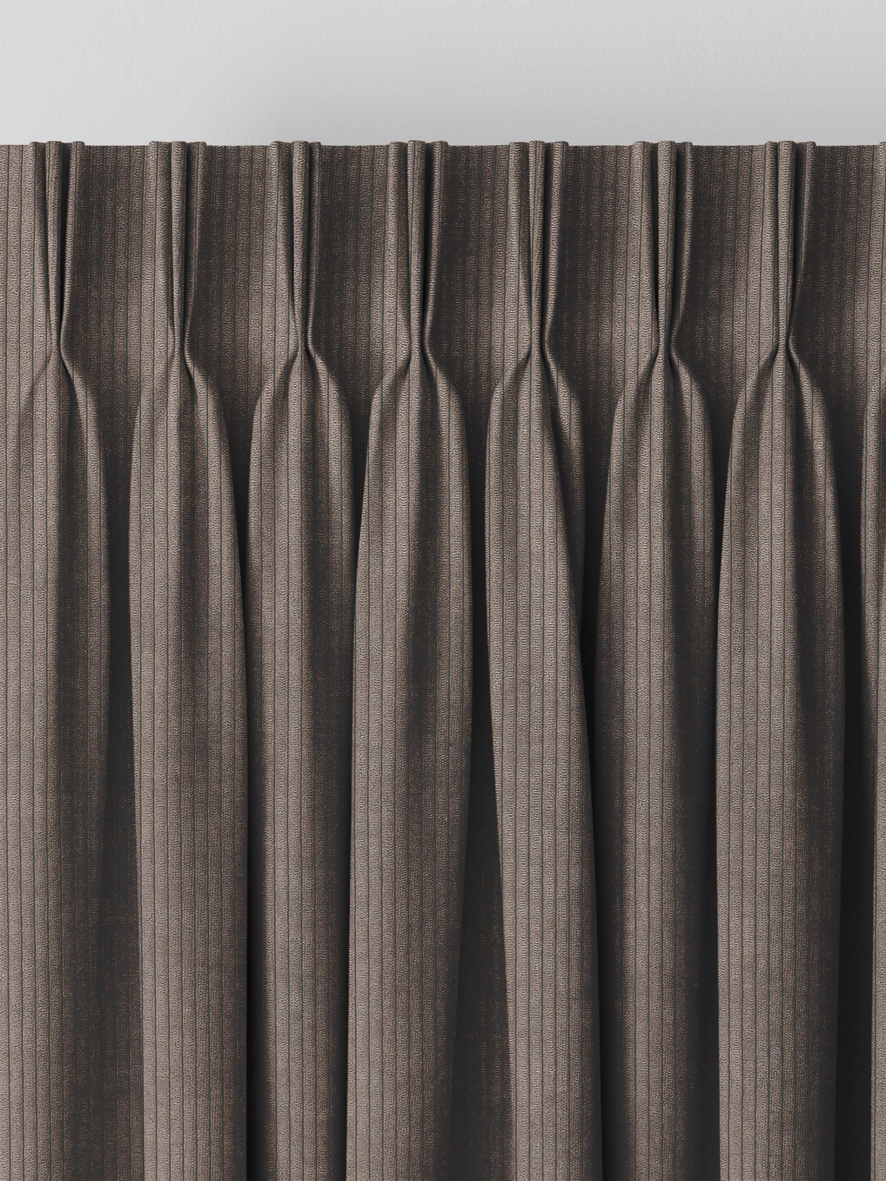 Bark Brown Jangga made to measure curtains - British product