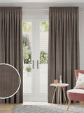Bark Brown Jangga made to measure curtains - British product