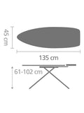 لوح كي Brabantia Black Spring Bubbles D 135x45 سم - منتج بريطاني