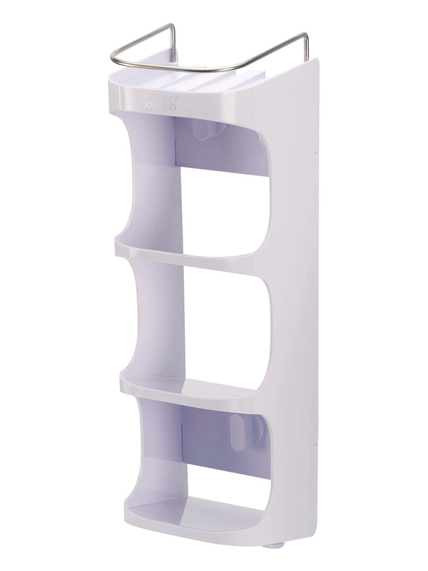 Joseph Joseph White Slimline Shower Shelf, imported from the UK