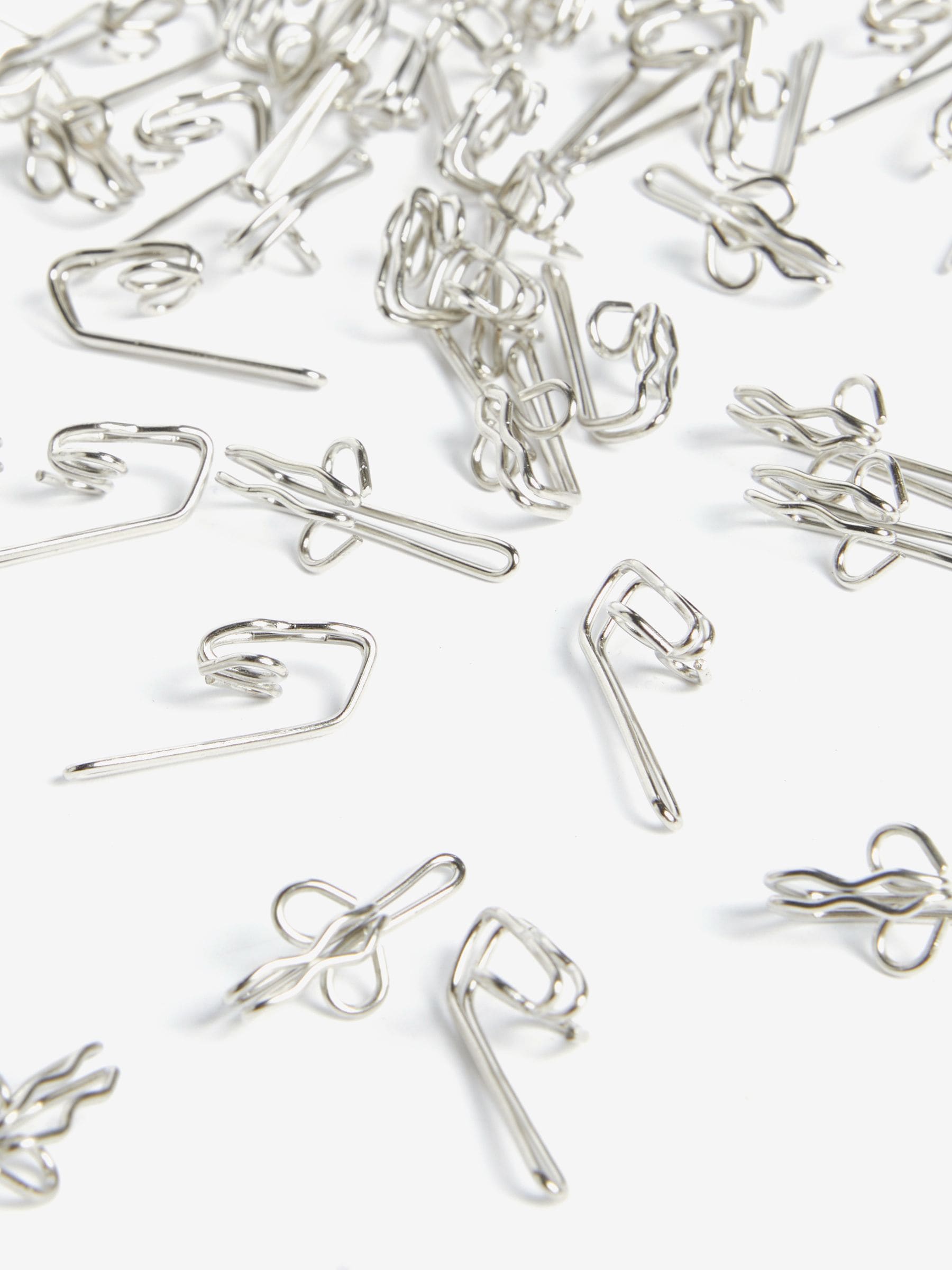 Next brushed silver pencil pleat curtain hooks pack of 50 (British brand)