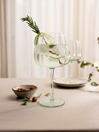 Next Laura Ashley Set of 4 Green gin glasses- Buy online at McGrocer