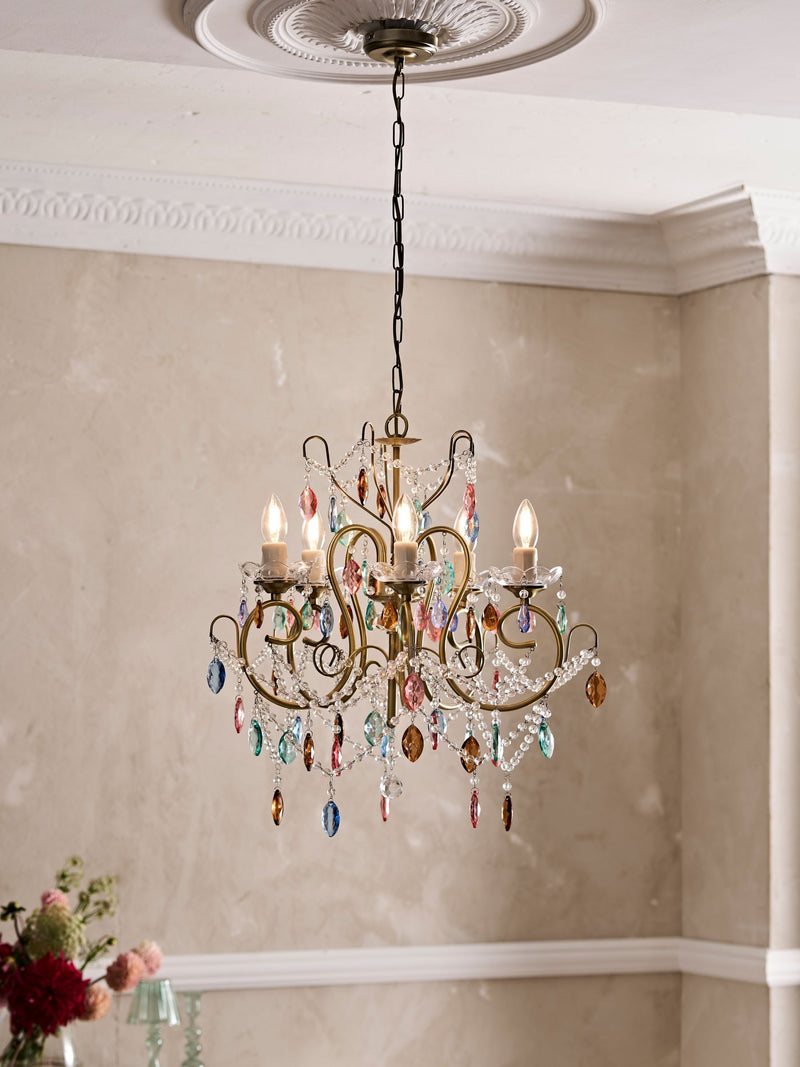 Shabby Chic by Rachel Ashwell® Brass Cordelia Chandelier