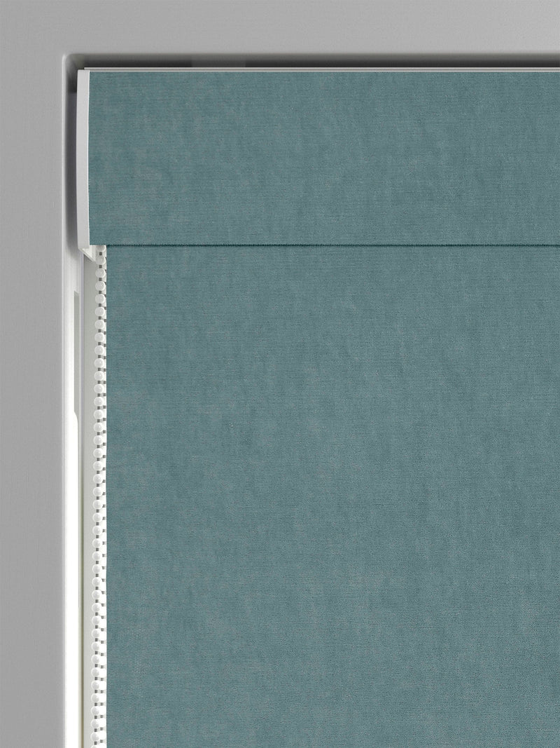 Riviera Blue roman blind, UK version