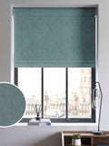 Riviera Blue roman blind, UK version