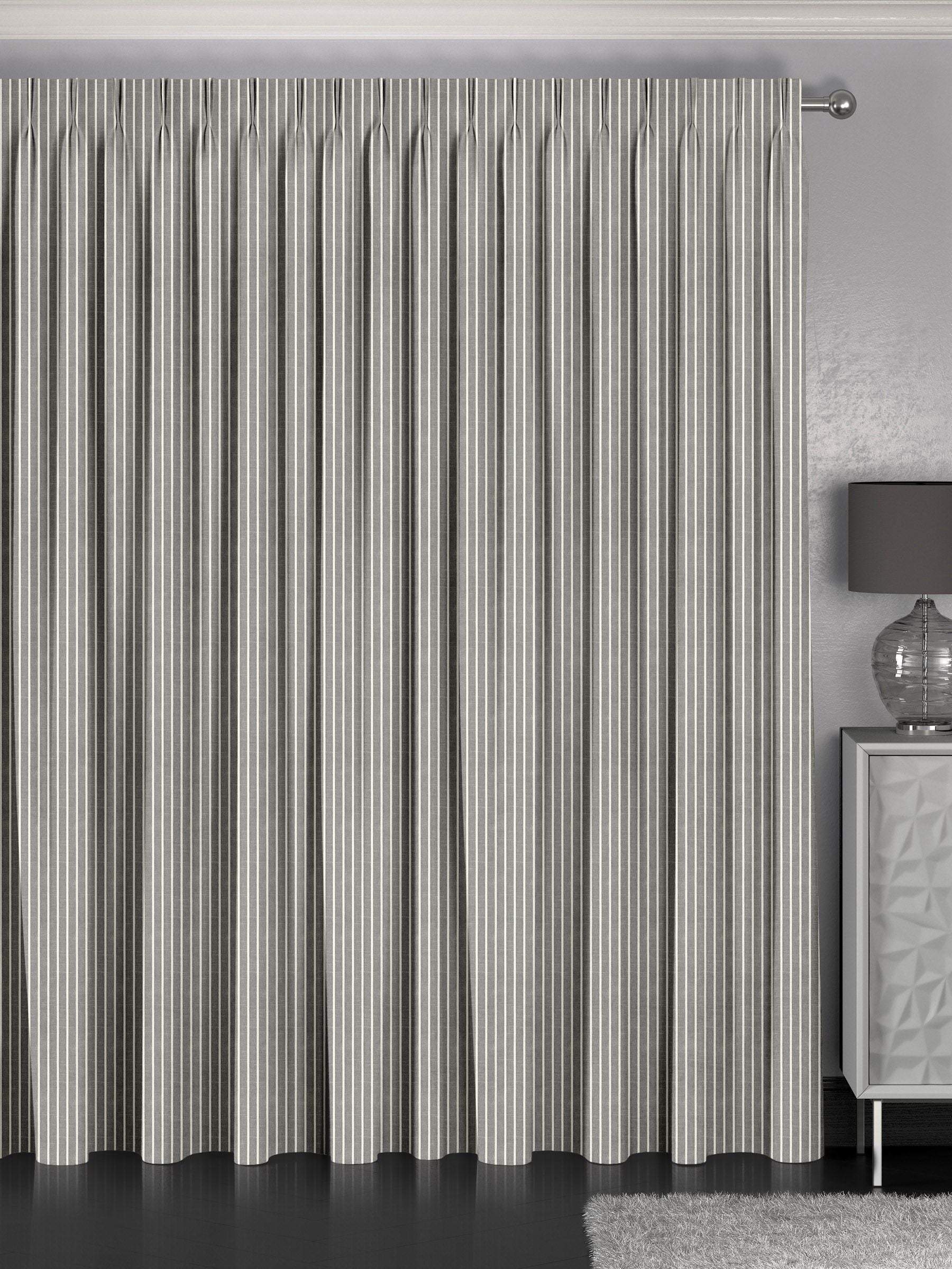 Franklin slate made to measure curtains - British product