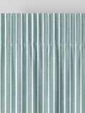 Franklin teal blue made to measure curtains, imported from the UK