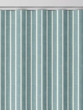 Franklin teal blue made to measure curtains, imported from the UK