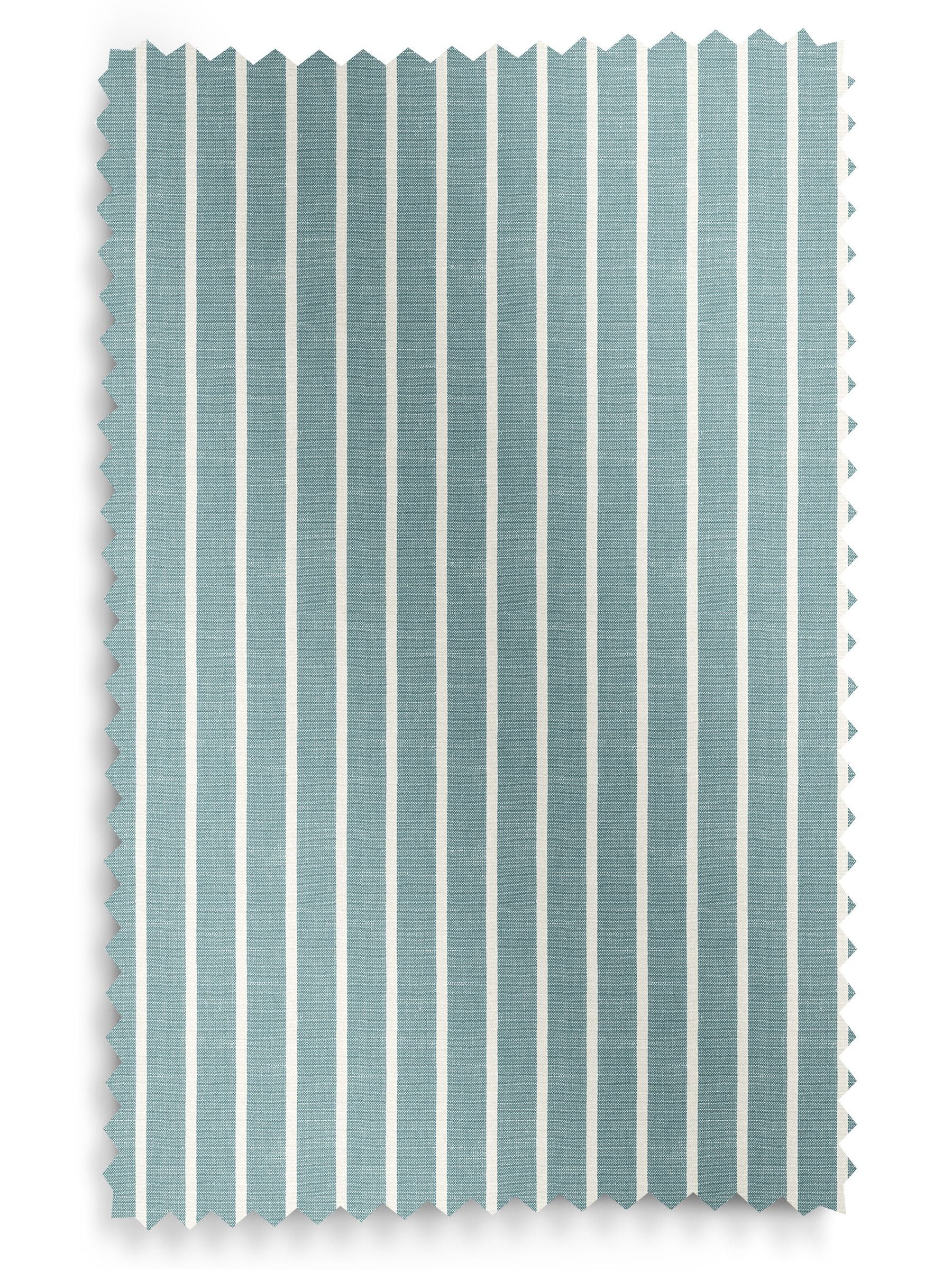 Franklin teal blue made to measure curtains, imported from the UK