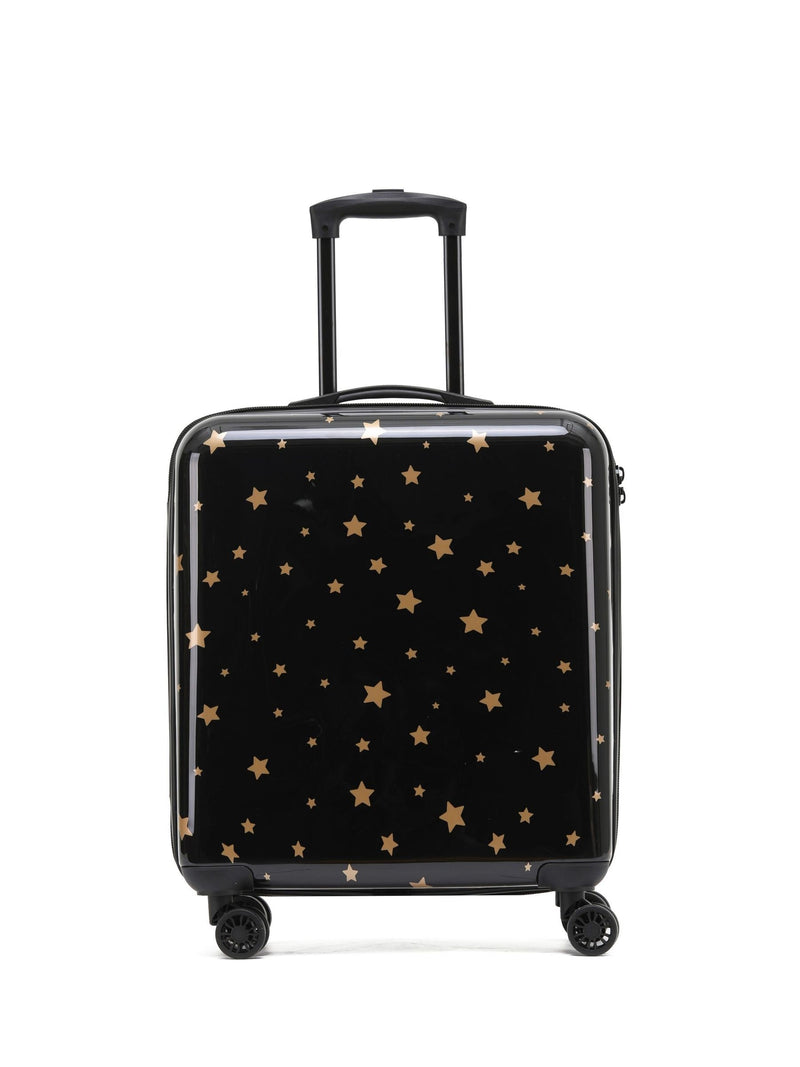 Flight Knight Butterfly Black Printed Lightweight Hardcase Check-In Suitcase Medium