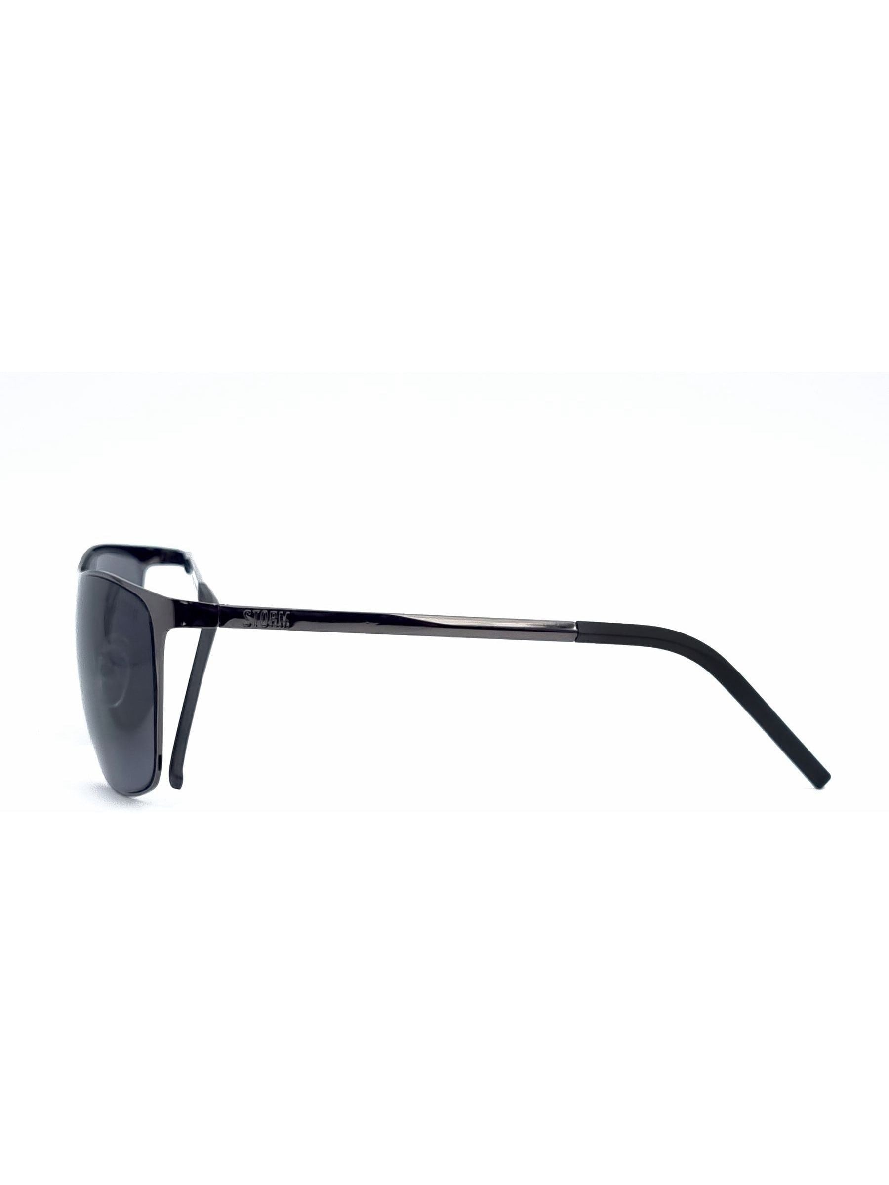 Storm London Gunmetal Dysnomia sunglasses, imported from the UK