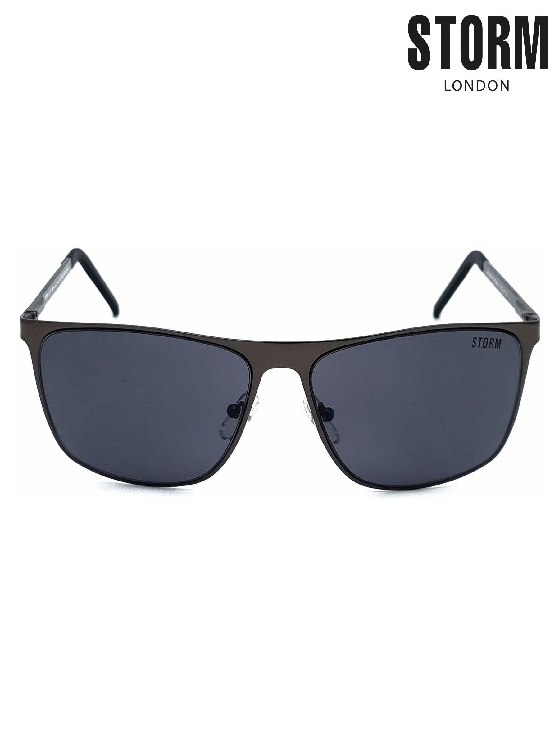 Storm London Gunmetal Dysnomia sunglasses, imported from the UK