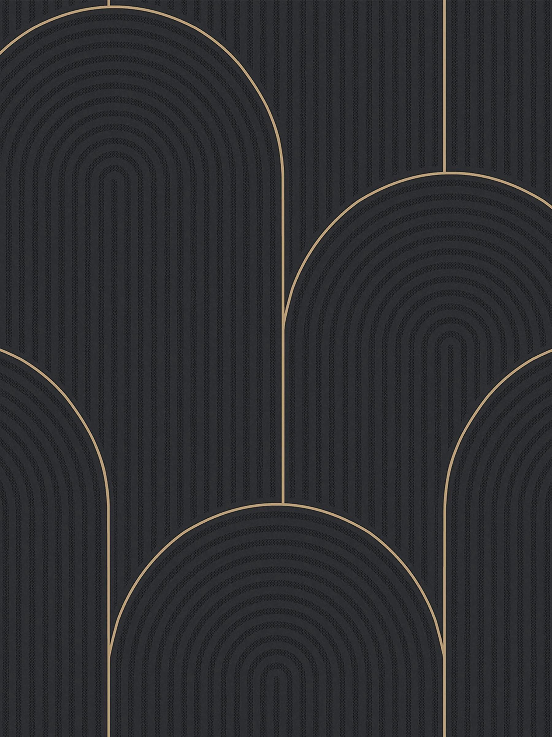 Graham & Brown Black Lancet wallpaper 10m, UK version