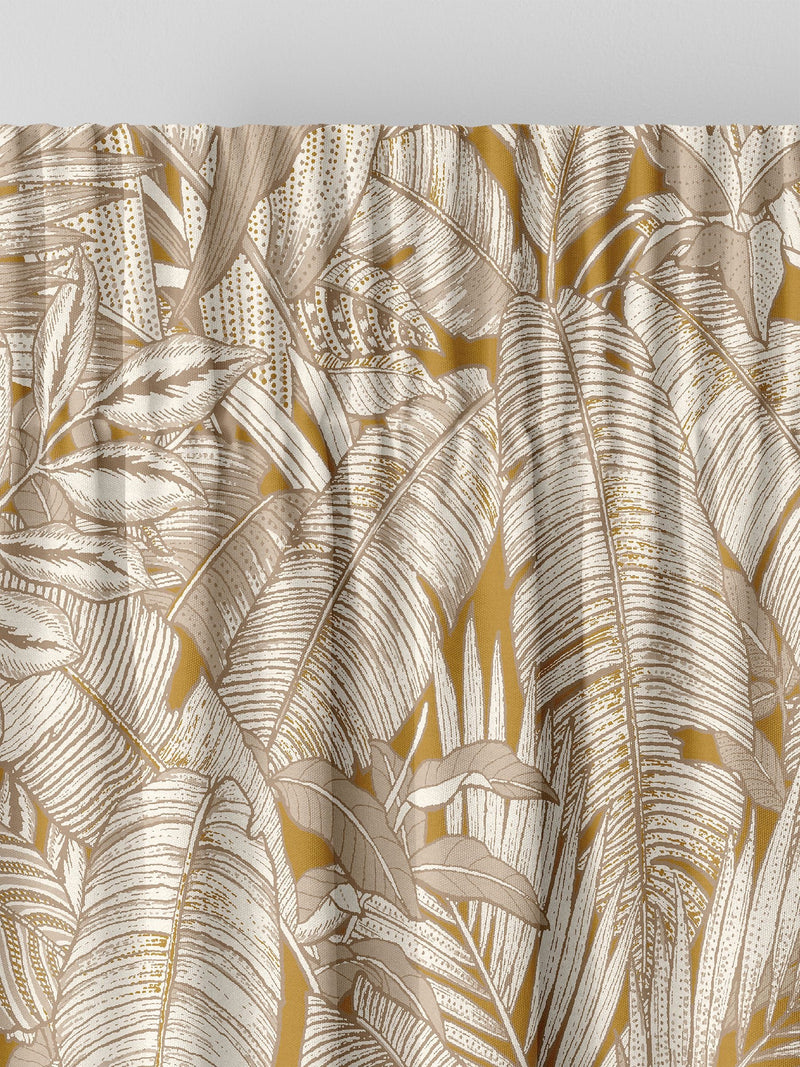 Graham & Brown Paradys Turmeric made to measure curtains, UK version